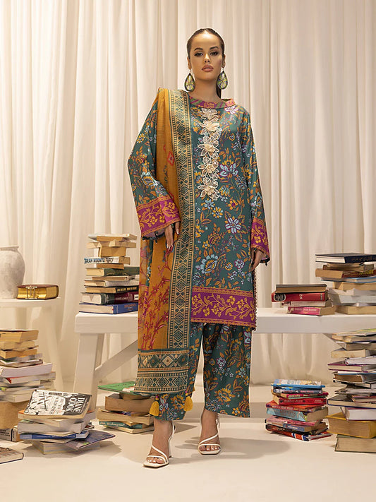 ETHNIC AIRJET LAWN DIGITAL PRINT ALLOVER VOLUME 3Pc