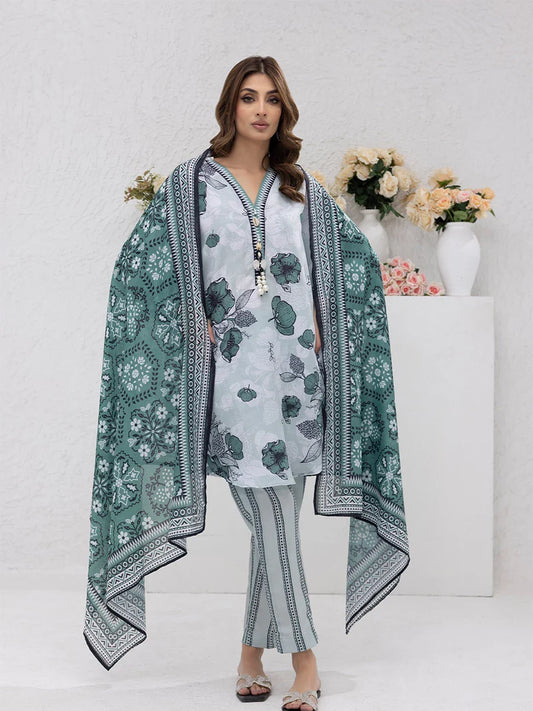 ETHNIC AIRJET LAWN DIGITAL PRINT ALLOVER VOLUME 3Pc