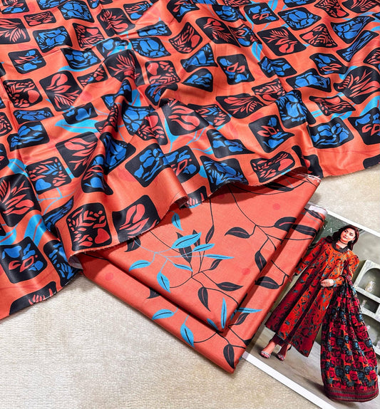 BREENA IN LUXURY" – BREENA 2025 DIGITAL PRINTED LAWN COLLECTION (CODE : 10)