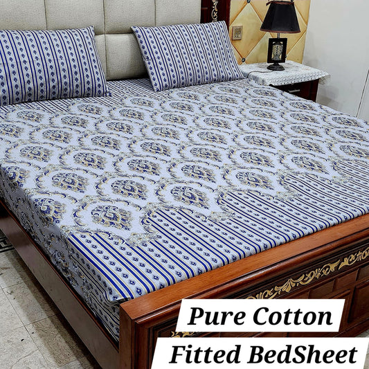 Attiredge Premium Fitted Bedsheet Set King Size (3pc Set)