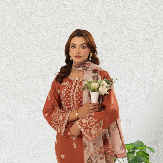 MOHAGNI LAWN WITH DIGITAL DIAMOND DUPATTA