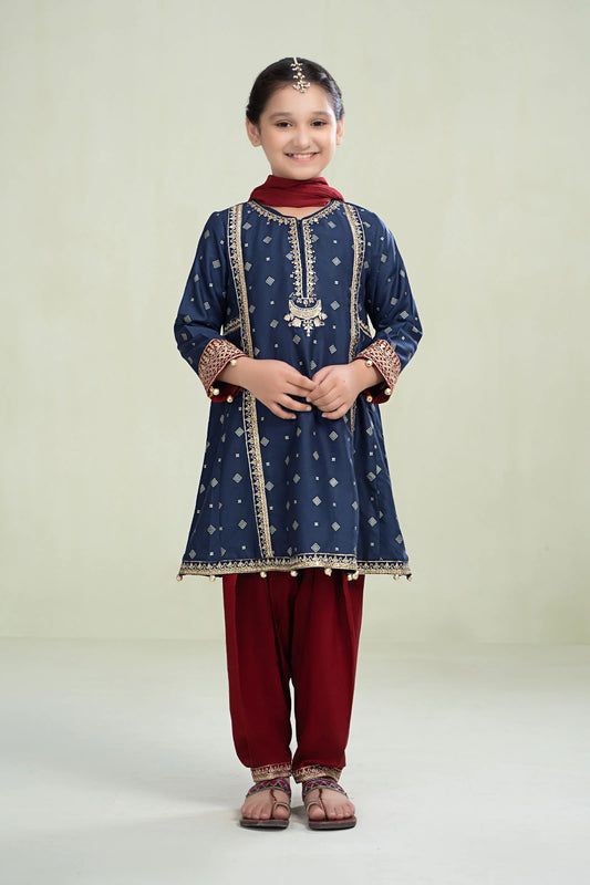 Maria.B. 3 Piece Embroidered Lawn Cotton Suit