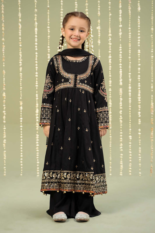 Maria.B. 3 Piece Embroidered Blue Lawn Cotton Suit