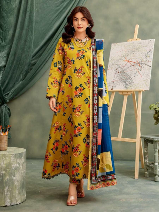 BREENA IN LUXURY" – BREENA 2025 DIGITAL PRINTED LAWN COLLECTION (CODE : 03)
