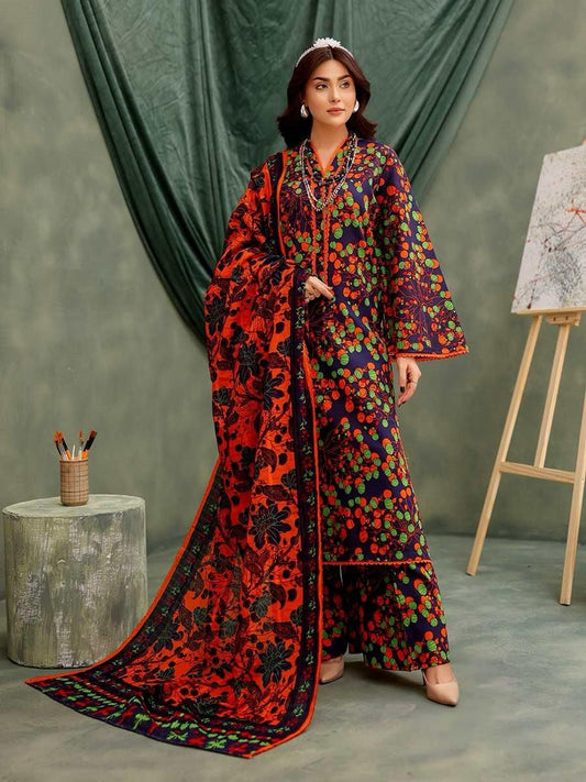 BREENA IN LUXURY" – BREENA 2025 DIGITAL PRINTED LAWN COLLECTION (CODE : 07)