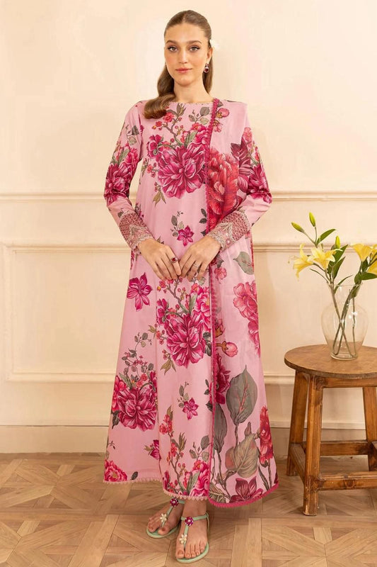 BREENA IN LUXURY" – BREENA 2025 DIGITAL PRINTED LAWN COLLECTION (CODE : 08)