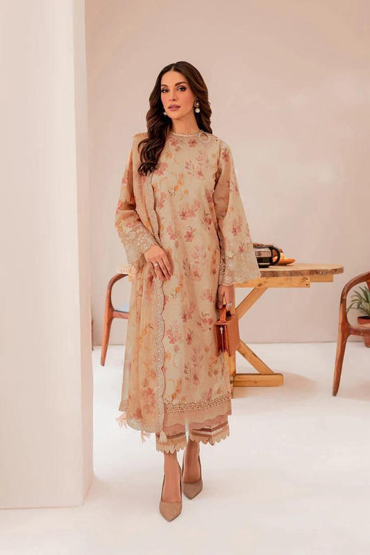 BREENA IN LUXURY" – BREENA 2025 DIGITAL PRINTED LAWN COLLECTION (CODE : 09)