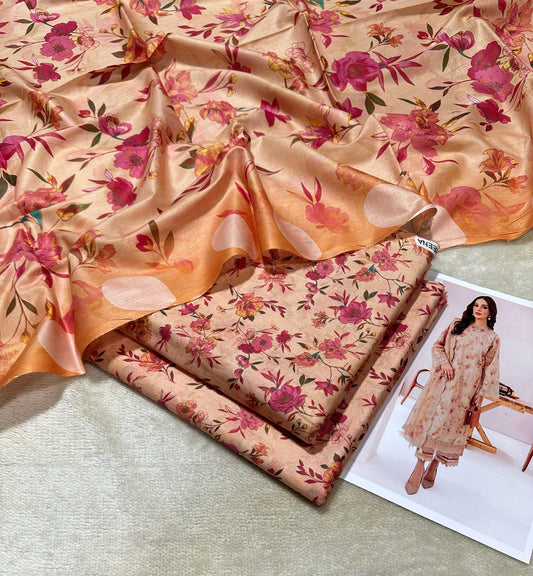 BREENA IN LUXURY" – BREENA 2025 DIGITAL PRINTED LAWN COLLECTION (CODE : 09)