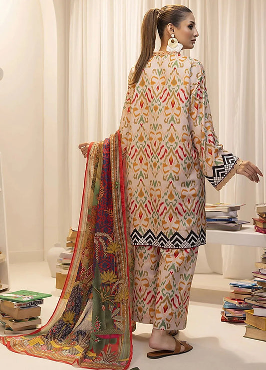 ETHNIC  AIRJET LAWN DIGITAL PRINT ALLOVER VOLUME 3Pc